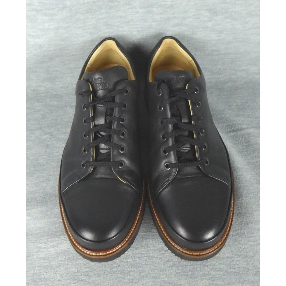 Samuel Hubbard Dress Fast Shoes Mens 11 XW Black Leather Oxfords Comfort Casual